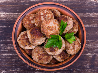 Tasty fried cutlets