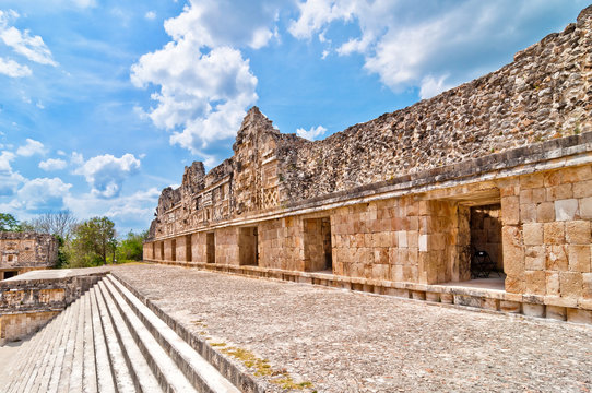 Uxmal ancient mayan city, Yucatan, Mexico
