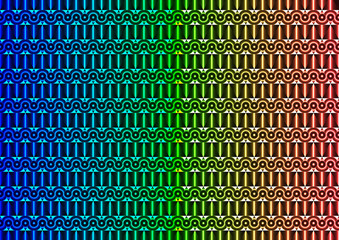 Obraz premium abstract dark background with glowing elements