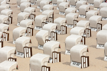 Beach chairs, baltic sea