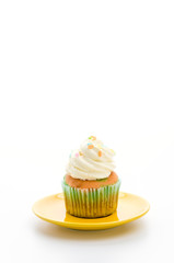 Cupcakes isolated on white background