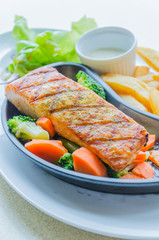 Salmon grilled