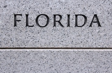 Florida - stone engraving sign