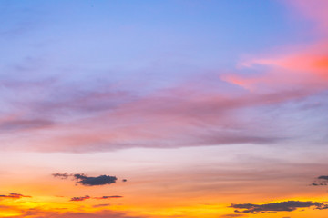 beautiful sunset for natural background