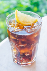 Cola lemon glass