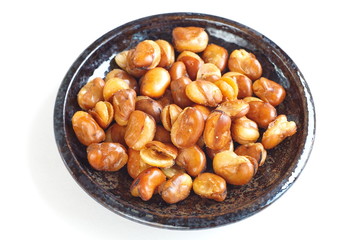 fried broad beans or fava beans