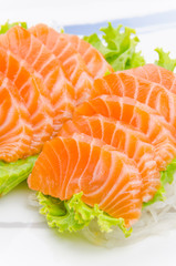 Salmon sashimi