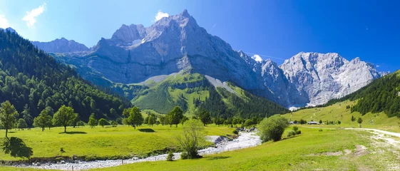 Crédence en verre imprimé Panoramique Paysage panoramique en Bavière