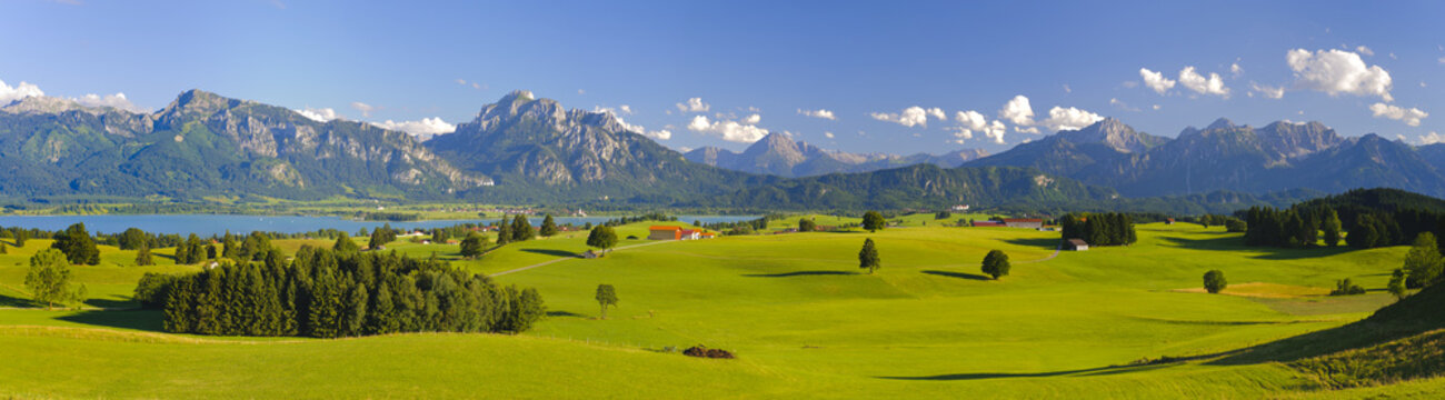 Panorama Landschaft in Bayern