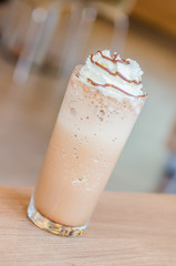 Mocha coffee frappe