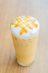 Iced caramel coffee