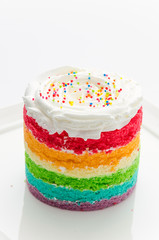 Rainbow cakes