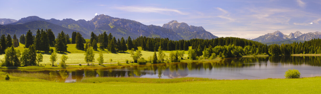 Panorama Landschaft in Bayern
