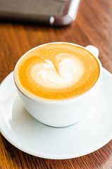 Latte coffee