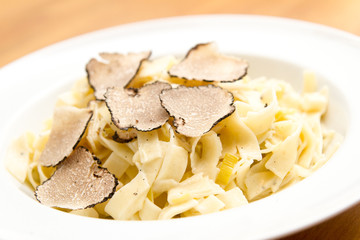 Trüffel mit Pasta