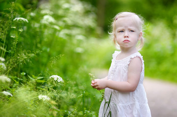 Portrait of a very angry little girl