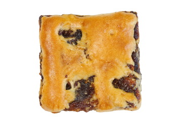 sweet Oatmeal raisin cookies on a white background