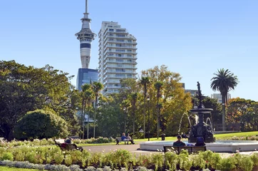 Wandcirkels tuinposter Albert park Auckland - New Zealand © Rafael Ben-Ari