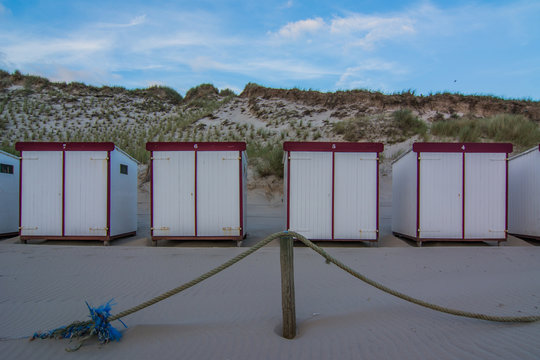 beach huts at Dutch beach