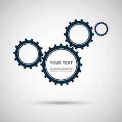 Vector color design concept gears