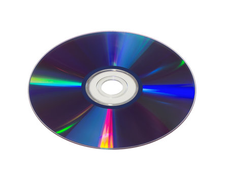 compact discs on the white background