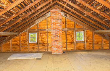 Vintage attic in old farm house