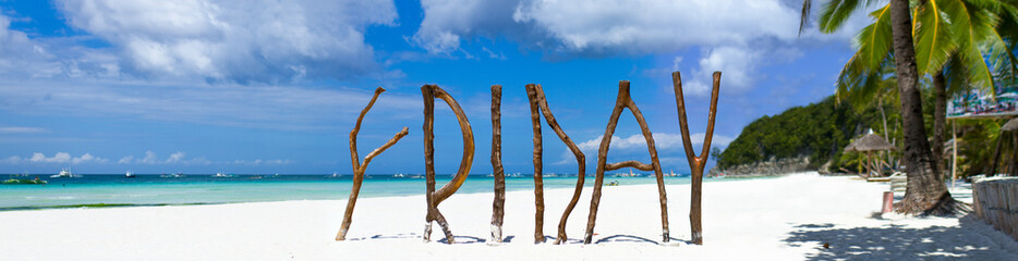 Fototapeta premium Tropical beach panorama