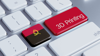 Fototapeta premium Angola 3d Printing Concept