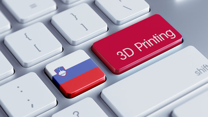 Fototapeta premium Slovenia 3d Printing Concept