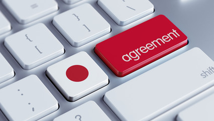 Fototapeta premium Japan Agreement Concept