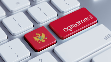 Fototapeta premium Montenegro. Agreement Concept