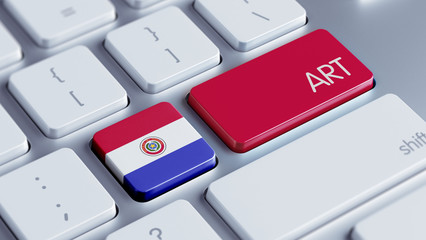 Fototapeta premium Paraguay Art Concept