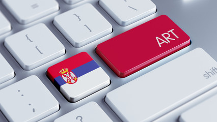 Fototapeta premium Serbia Art Concept