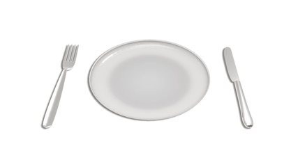 Cutlery Set with plate