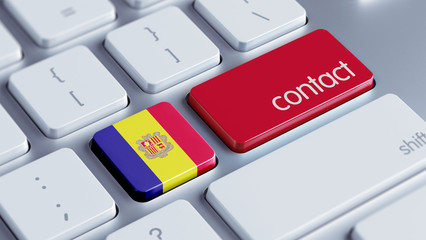 Fototapeta premium Andorra Contact Concept