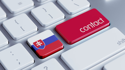 Fototapeta premium Slovakia Contact Concept