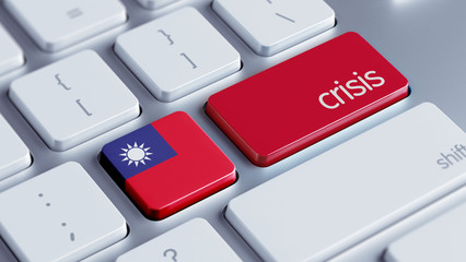 Fototapeta premium Taiwan Crisis Concept.