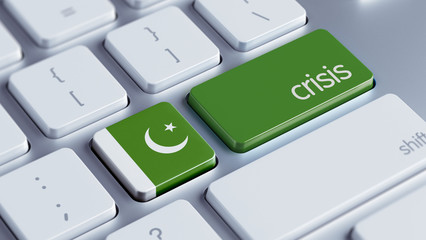 Pakistan Crisis Concept.