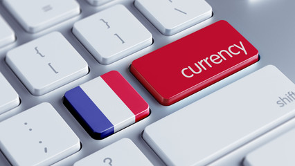 France Currency Concept.