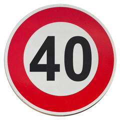 vitesse limitée à 40 km/h