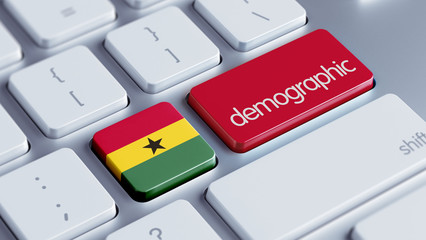 Ghana Demographic Concept.