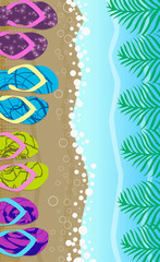Naklejka premium Summer background