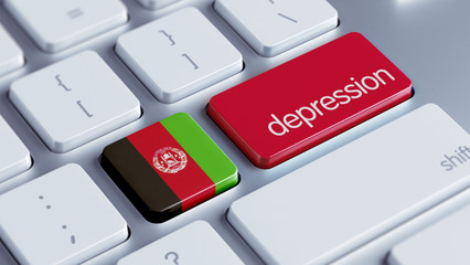 Fototapeta premium Afghanistan. Depression Concept.