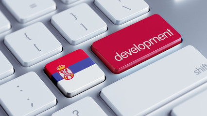 Fototapeta premium Serbia Development Concept