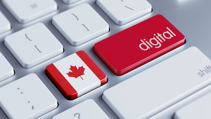 Fototapeta premium Canada Digital Concept