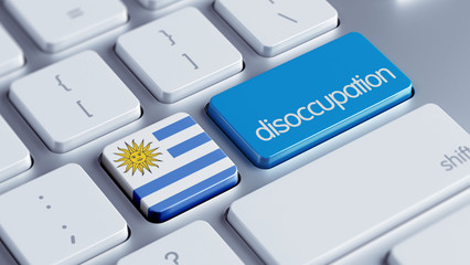 Fototapeta premium Uruguay Disoccupation Concept