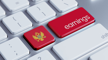 Fototapeta premium Montenegro. Earnings Concept