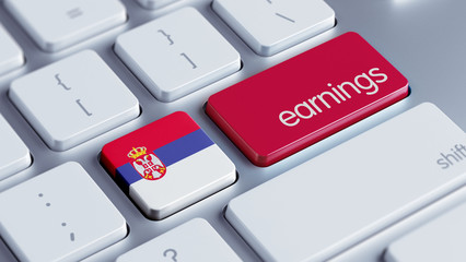 Fototapeta premium Serbia Earnings Concept