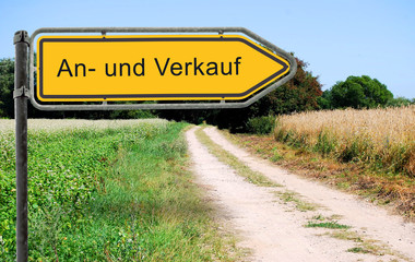 Strassenschild 21 - An- und Verkauf