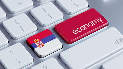 Fototapeta premium Serbia Economy Concept